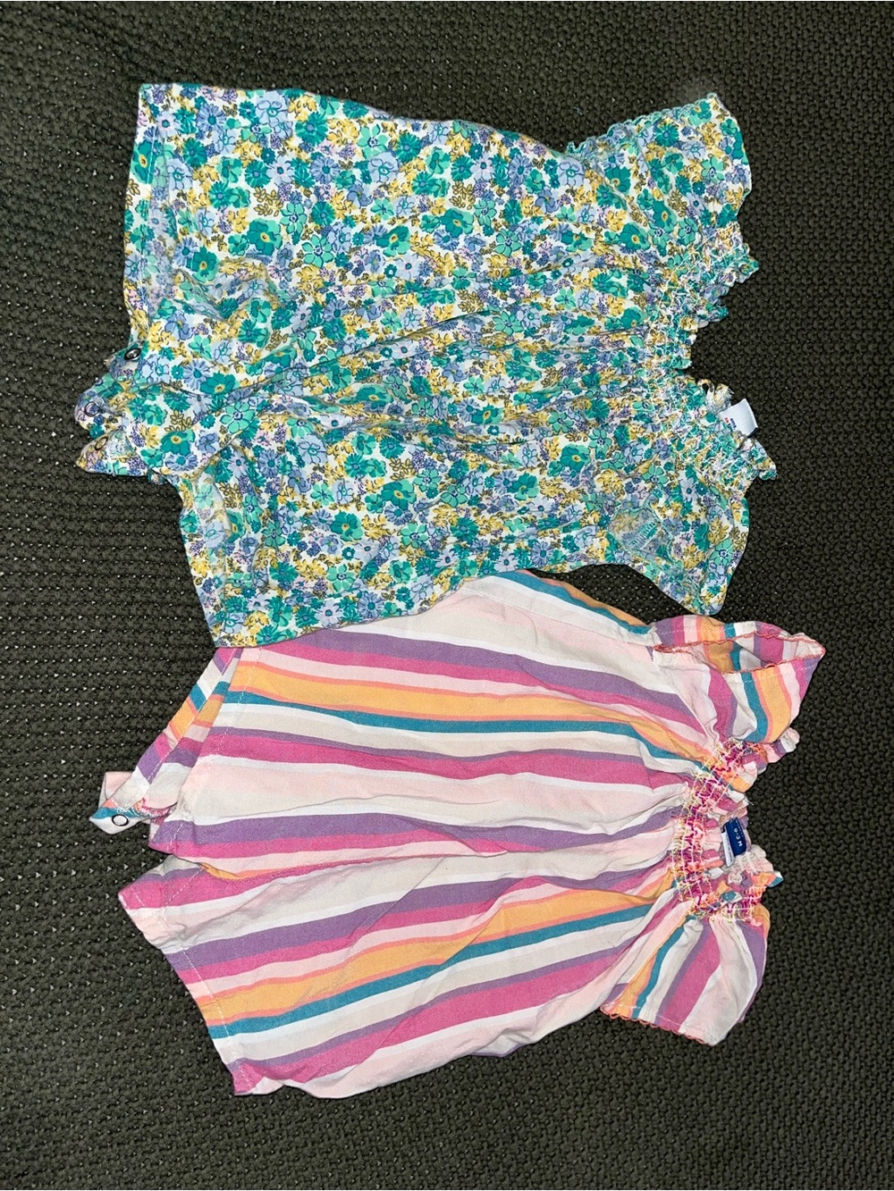 Kids Floral and Striped Summer Tops - Multicolor